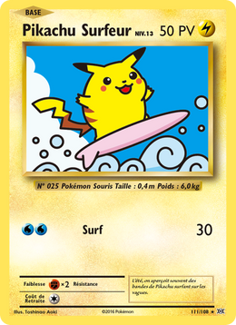 Pikachu Surfeur 111/113 — Pokémon Évolutions (EVO)