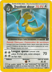 Dracolosse obscur 22/83 Pokémon Team Rocket (RO)