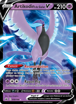 Artikodin de Galar V 58/233 — Pokémon Règne de Glace (CRE)