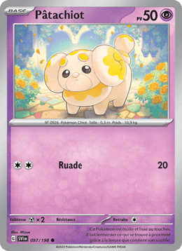 Pâtachiot 097/258 Pokémon Écarlate et Violet (EV01)