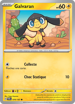 Galvaran 070/226 Pokémon Mascarade Crépusculaire (EV06)