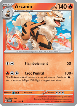 Arcanin 028/244 Pokémon Rivalités Destinées (EV10)