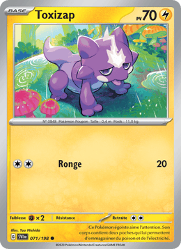 Toxizap 071/258 Pokémon Écarlate et Violet (EV01)