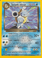 Tortank obscur 20/83 Pokémon Team Rocket (RO)