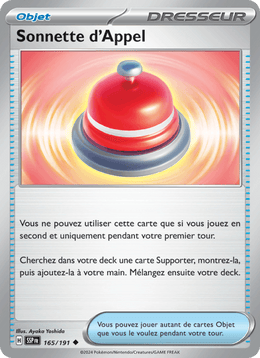 Sonnette d'Appel 165/252 Pokémon Étincelles Déferlantes (EV08)
