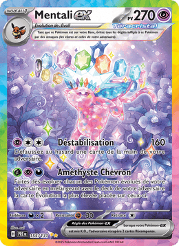 Mentali-ex 155/180 Pokémon Évolutions Prismatiques (EV8.5)