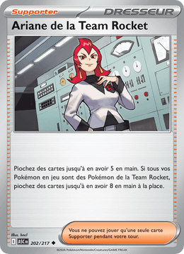 Ariane de la Team Rocket 202/295 Pokémon Héros Transcendants (ME2.5)