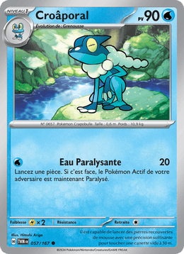 Croâporal 057/226 Pokémon Mascarade Crépusculaire (EV06)