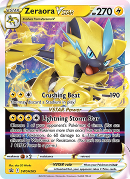 Zeraora VSTAR SWSH265/PROMO — Pokémon Promo Épée et Bouclier (SWSHP)