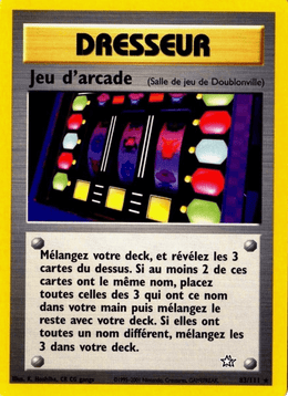Jeu d'arcade 83/111 Pokémon Neo Genesis (N1)