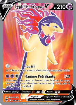 Typhlosion de Hisui V 169/246 — Pokémon Astres Radieux (ASR)