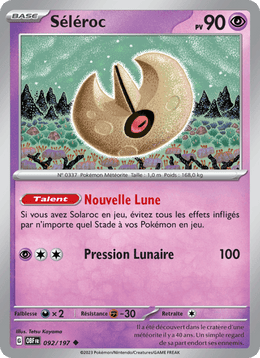 Séléroc 092/230 Pokémon Flammes Obsidiennes (EV03)
