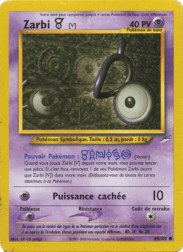 Zarbi V 89/113 Pokémon Neo Destiny (N4)