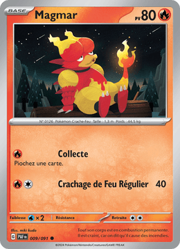 Magmar 009/245 Pokémon Destinées de Paldea (EV4.5)