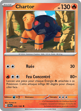 Chartor 035/258 Pokémon Écarlate et Violet (EV01)