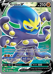 Krakos V 72/80 Pokémon La Voie du Maître