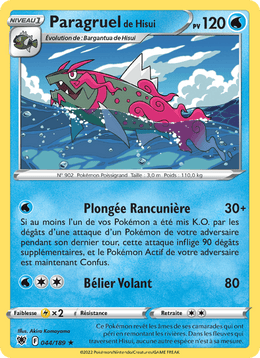 Paragruel de Hisui 044/216 Pokémon Astres Radieux (ASR)