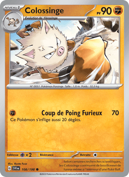 Colossinge 108/258 Pokémon Écarlate et Violet (EV01)