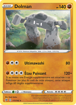 Dolman 111/209 Pokémon Clash des Rebelles