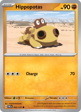 Hippopotas 052/180 Pokémon Évolutions Prismatiques (EV8.5)