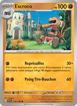 Escroco 116/258 Pokémon Écarlate et Violet (EV01)