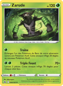 Zarude 016/230 — Pokémon Zénith Suprême (CRZ)