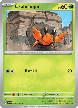 Crabicoque 006/266 Pokémon Faille Paradoxe (EV04)
