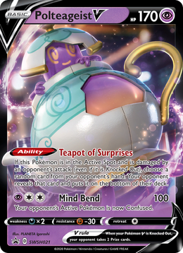 Polthégeist V SWSH021/PROMO — Pokémon Promo Épée et Bouclier (SWSHP)