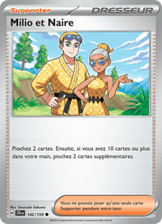 Milio et Naire 142/190 Pokémon Aventures Ensemble (EV09)