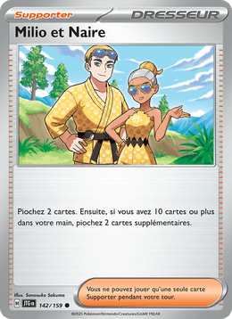Milio et Naire 142/190 Pokémon Aventures Ensemble (EV09)