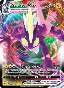 Salarsen VMAX 71/209 Pokémon Clash des Rebelles