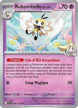 Rubombelle de Lilie 067/190 Pokémon Aventures Ensemble (EV09)