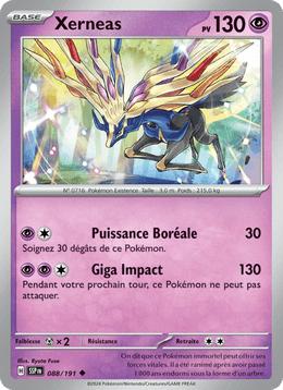 Xerneas 088/252 Pokémon Étincelles Déferlantes (EV08)