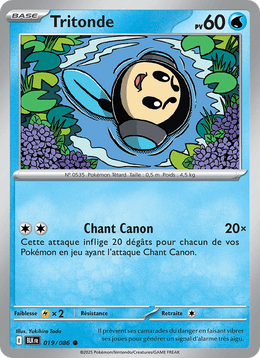 Tritonde 019/172 Pokémon Foudre Noire (BLK)