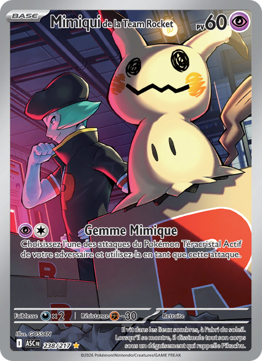 Mimiqui de la Team Rocket - Team Rocket's Mimikyu - Héros Transcendants 238