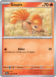 Goupix 016/252 Pokémon Étincelles Déferlantes (EV08)