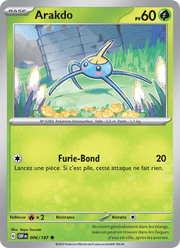 Arakdo 006/230 Pokémon Flammes Obsidiennes (EV03)