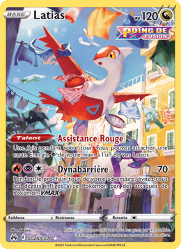 Latias GG20/160 Pokémon Zénith Suprême (CRZ)