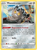 Miaouss de Galar 126/209 Pokémon Clash des Rebelles