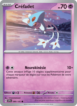 Créfadet 080/252 Pokémon Étincelles Déferlantes (EV08)