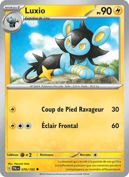 Luxio 070/279 Pokémon Évolutions à Paldea (EV02)