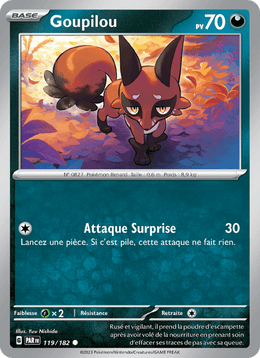 Goupilou 119/266 Pokémon Faille Paradoxe (EV04)