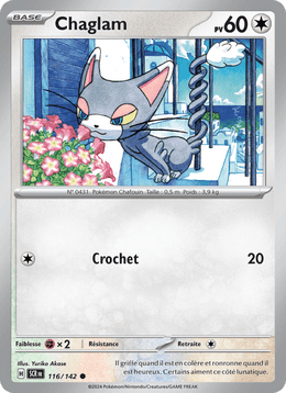 Chaglam 116/175 Pokémon Couronne Stellaire (EV07)