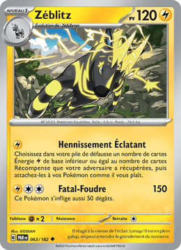Zéblitz 063/266 Pokémon Faille Paradoxe (EV04)