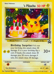 Pikachu de ________ 24/53 Pokémon Wizards Black Star Promos (WBSP)