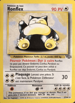 Ronflex 27/64 Pokémon Jungle (JU)