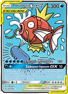 Magicarpe et Wailord GX 161/196 — Pokémon Duo de Choc (TEU)