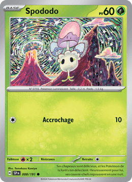 Spododo 008/252 Pokémon Étincelles Déferlantes (EV08)