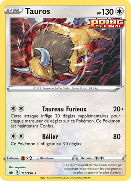 Tauros 115/233 — Pokémon Règne de Glace (CRE)