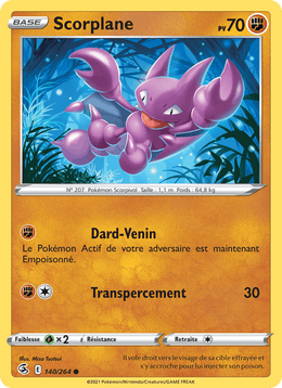 Scorplane 140/284 Pokémon Poing de Fusion (FST)